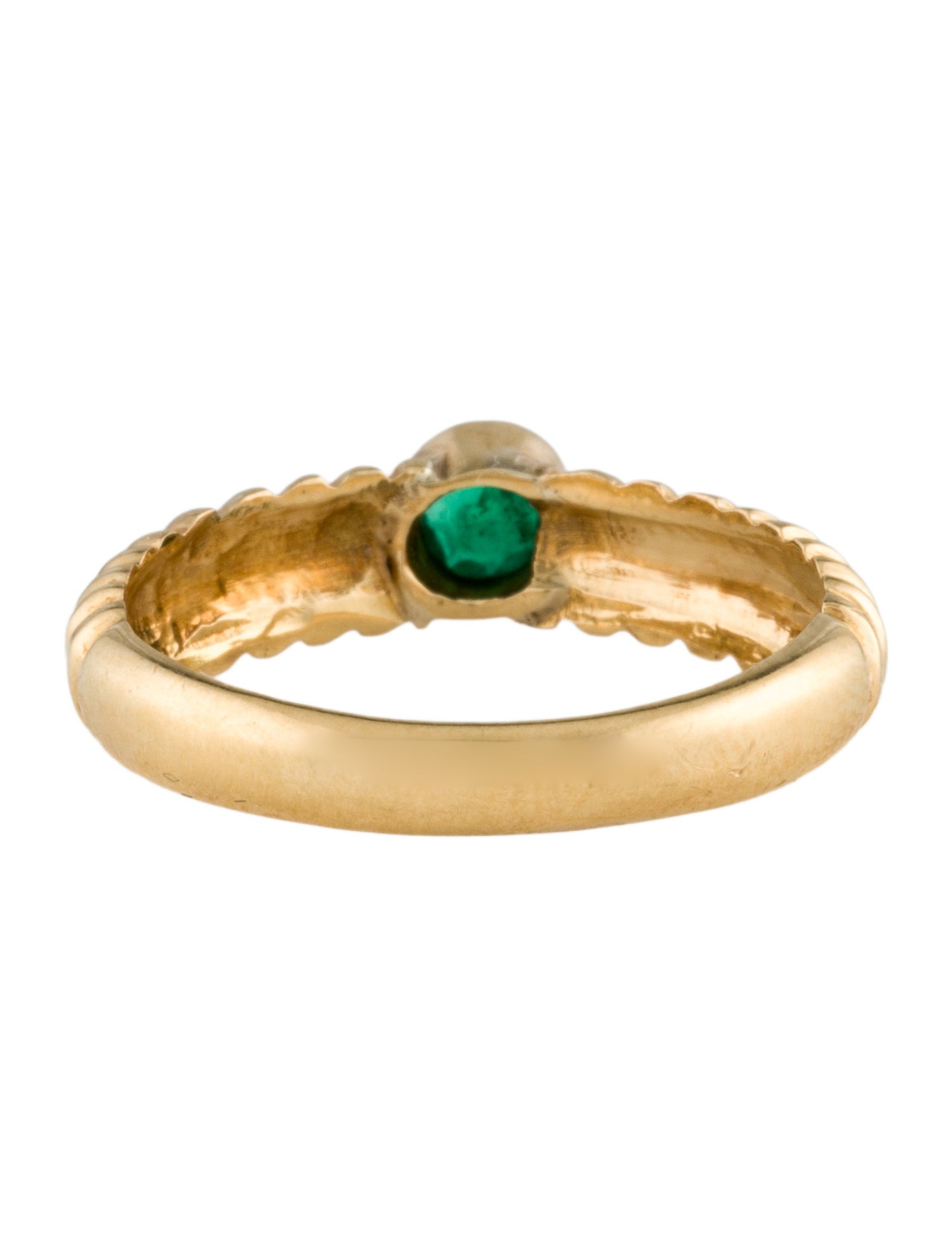 Ring 18K Emerald Cocktail Ring